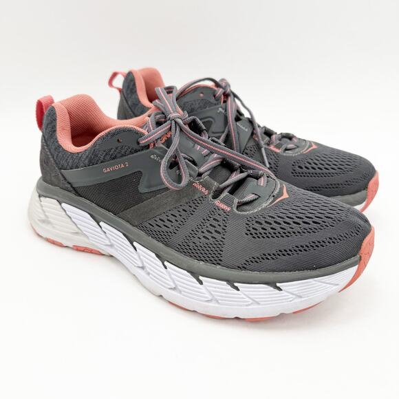 HOKA ONE ONE Size 7 Gaviota 2 Tennis Shoes Sneakers Gray Running Athletic Gym - Picture 1 of 14